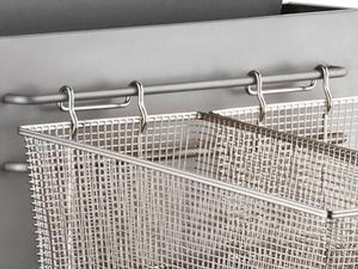 Natural Gas or Liquid Propane 70-100 lb. Stainless Steel Floor Fryer - 150,000 BTU