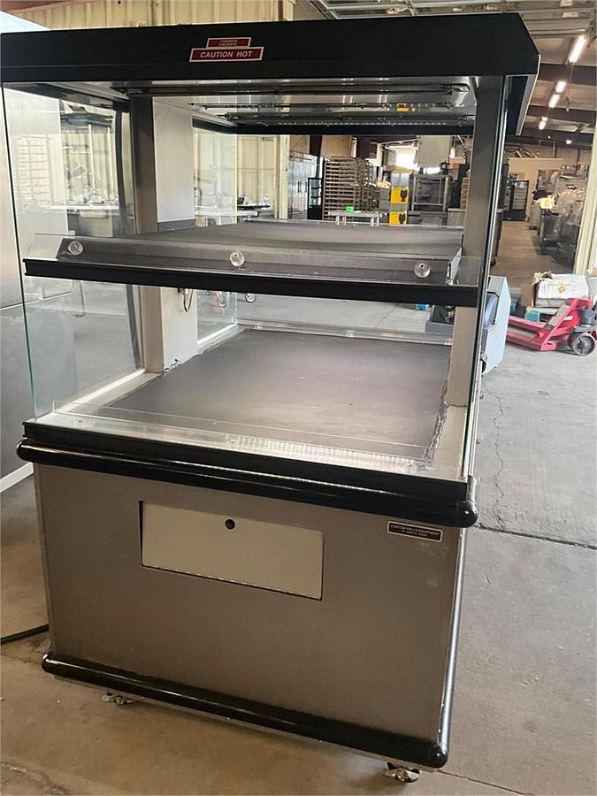 Used Custom deli 2 tier food warmer heated cabinet