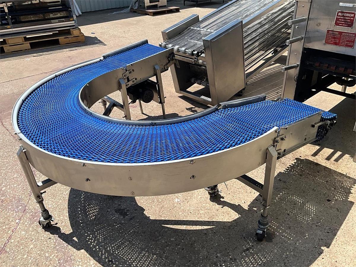 Used Superior gas corn and tortilla line with conveyors