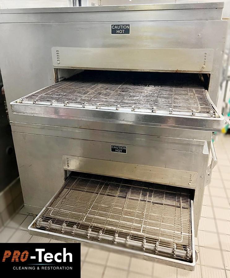 Used Lincoln impinger 1450 double stack pizza ovens