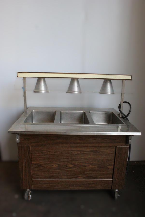 Used Vollrath Hot food table w/ Sneeze Gaurd - FREE SHIPPING - price has been slashed