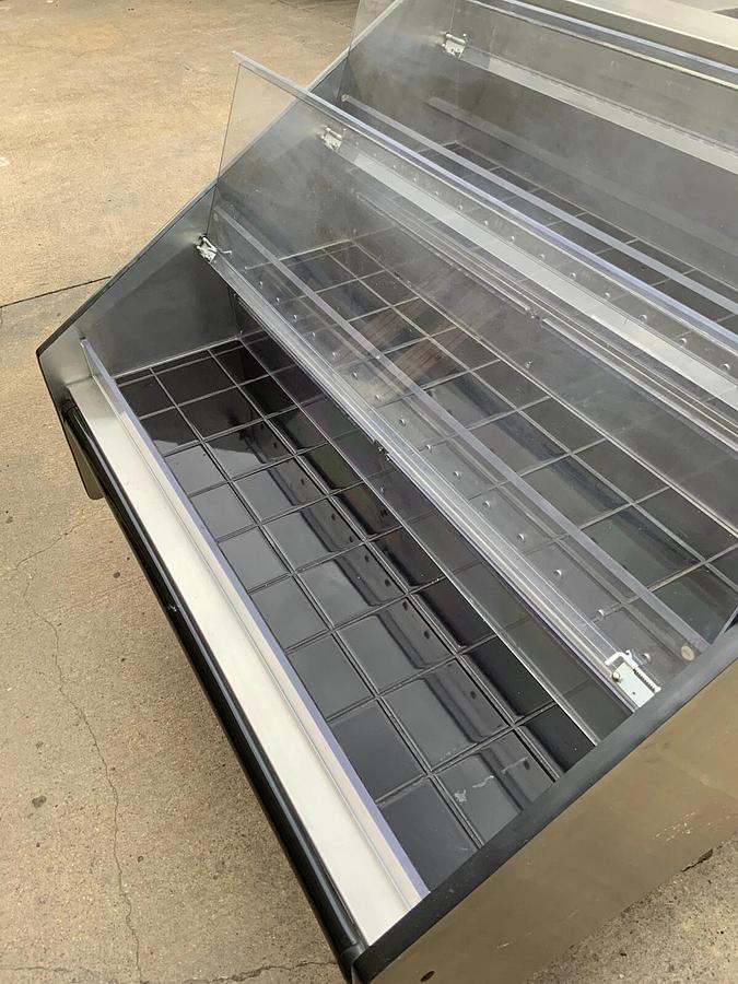 Used Custom Deli 3-tier heated holding cabinet tortilla food warmer merchandiser