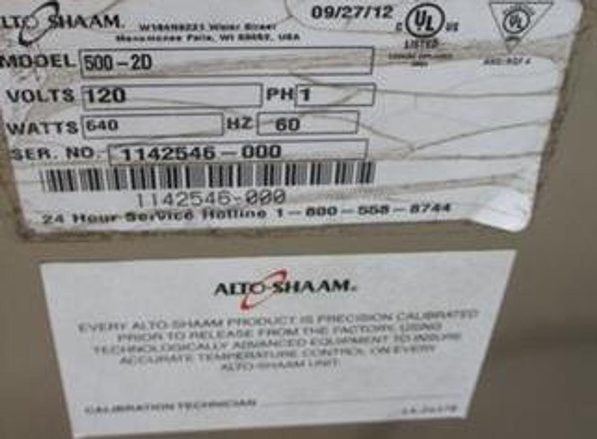 Used Alto Shaam 2 drawer warmer