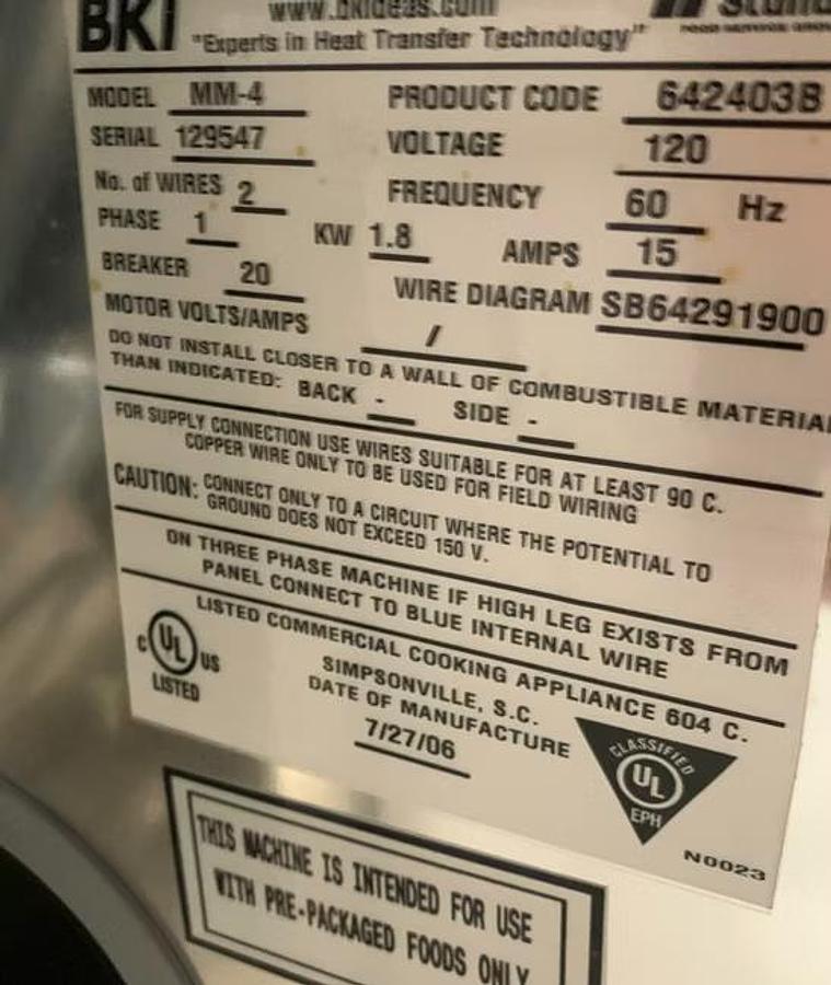 Used BKI MM4 Hen House Rotisserie Chicken Warmer