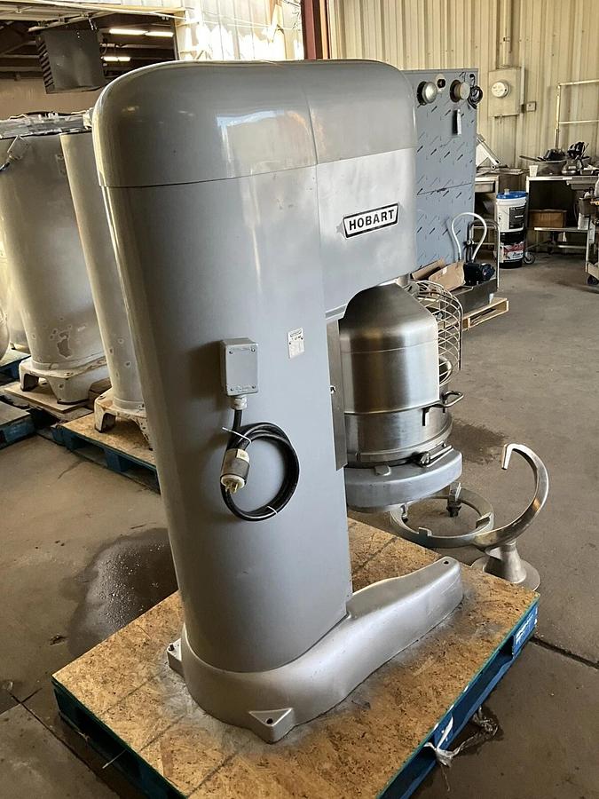 Used Hobart 80qt Dough mixer M802 Pizza Bakery Planetary Floor Mixer Bowl 80qt hook