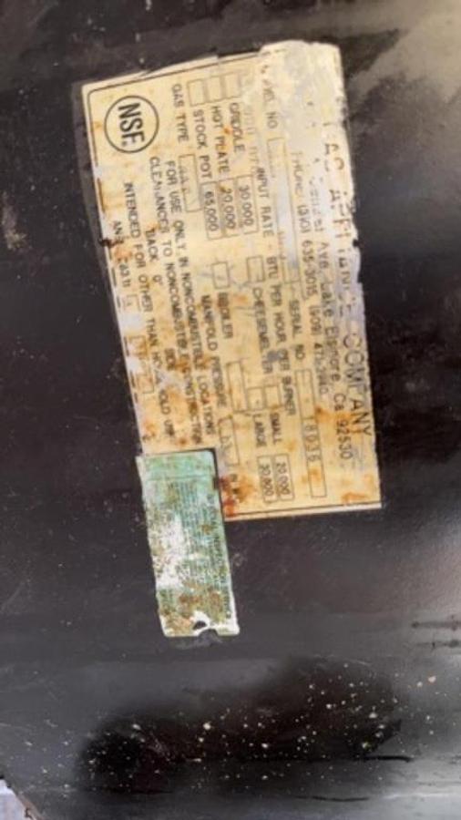 Used Mongolian grill 52 inches diameter with exhaust hood