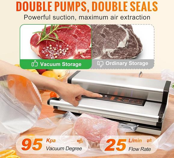 Vacuum Sealer 95Kpa - FREE SHIPPING