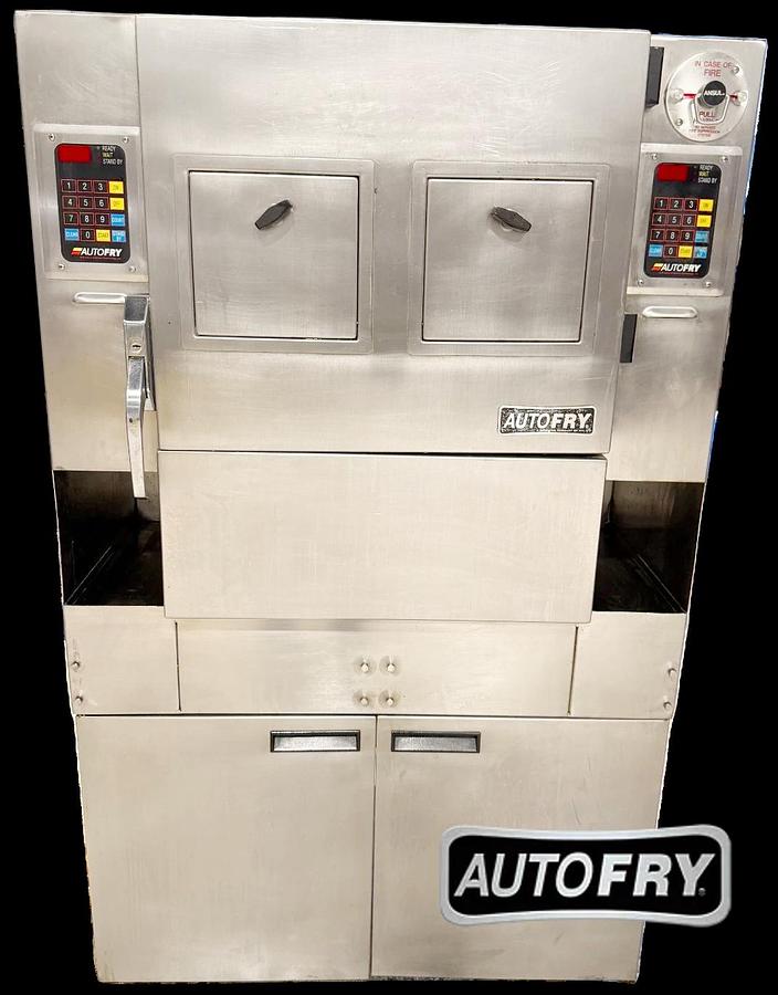 Used AutoFry MTI-40E -  6.0 Gallon Double Basket Mobile Automatic Ventless Fryer 240v/3p