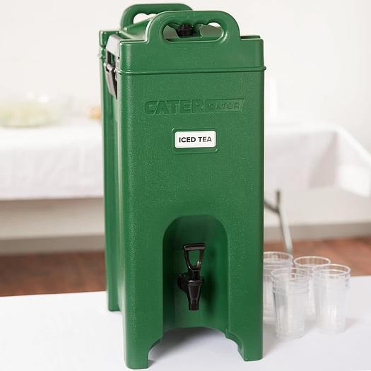 5 Gallon Green Insulated Beverage Dispenser - 6 colors