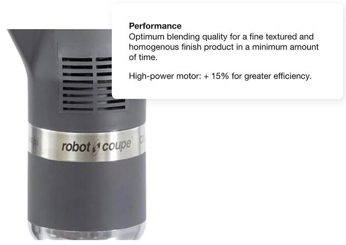 Robot Coupe - Compact 10" Immersion Blender With Whisk Attachment 16 Qt - CMP250COMBI