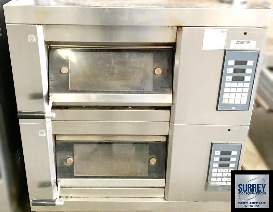 Used Doyon 2 deck stone deck Artisan Ovens - steam injection - Electric