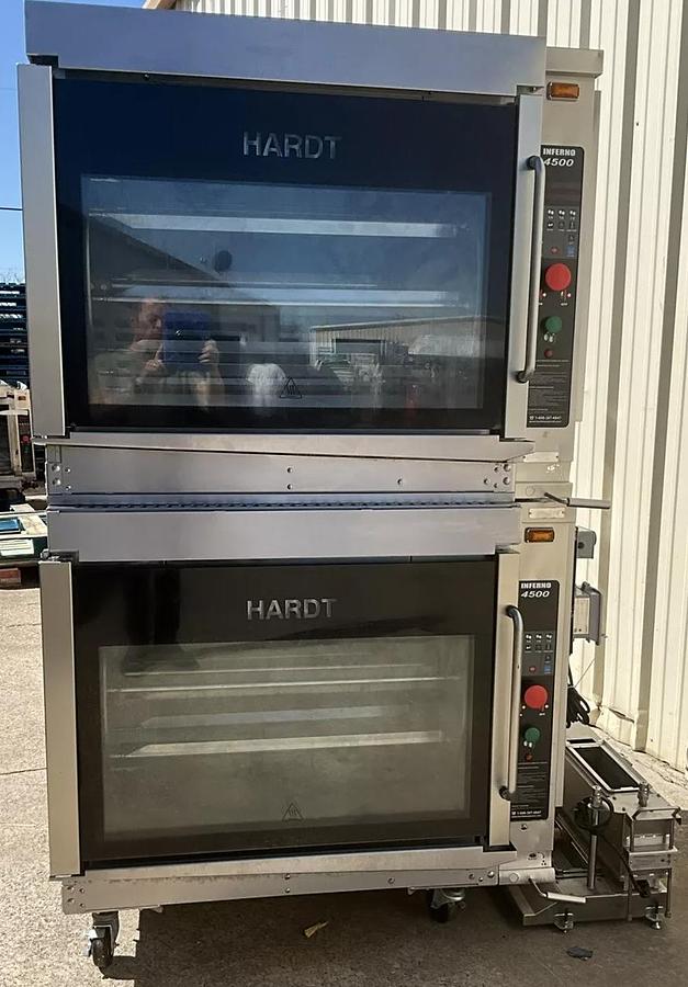 Used 2021 HARDT GAS DOUBLE OVEN CHICKEN ROTISSERIE INFERNO 4500 SELF CLEANING POLLO