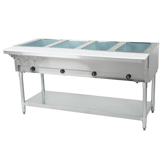 Open Well Four Pan Electric Hot Food Table