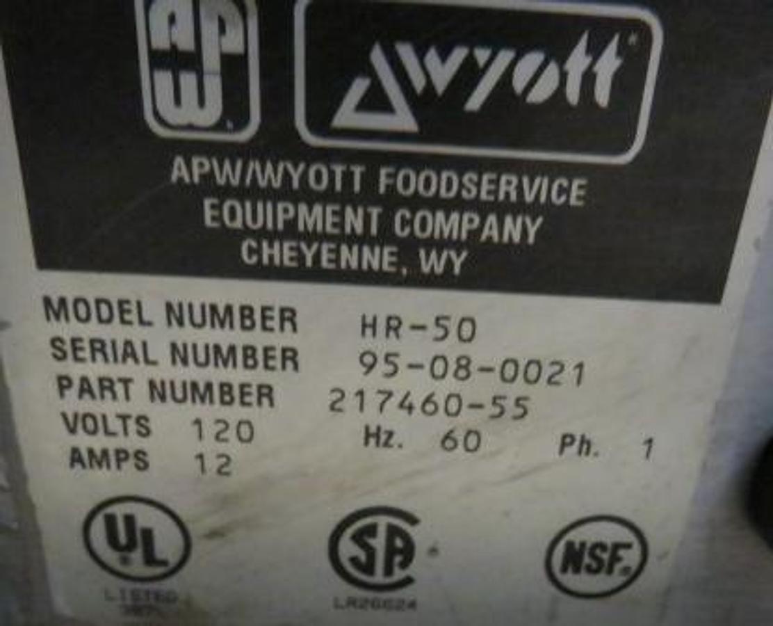 Used Wyott Hot Dog Roller