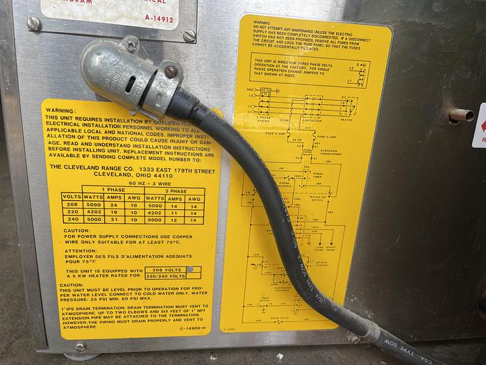 Refurbished Cleveland Countertop Steamer - Steamcraft ll