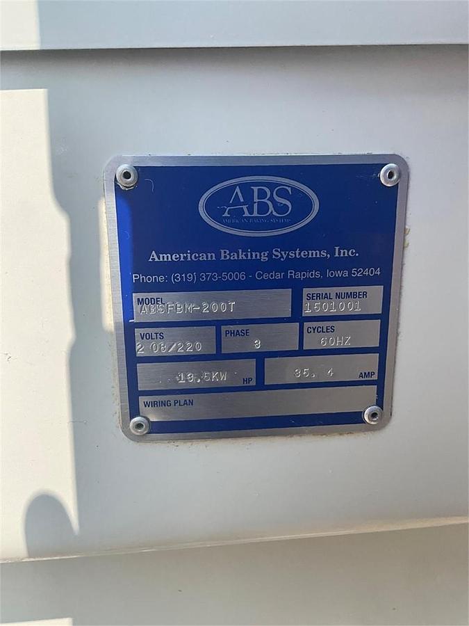 Used ABS American Baking Systems 200qt spiral mixer