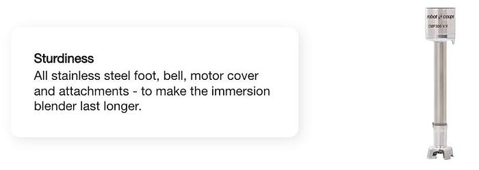 Robot Coupe - Compact 16" Immersion Blender 100 Qt Capacity - CMP400VV