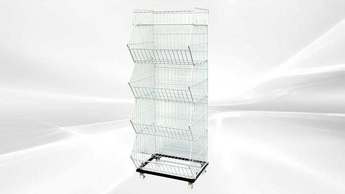 5 layer Grid Shelf Shelves Retail Display 20*19*55