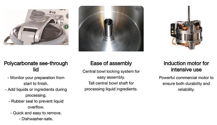 Robot Coupe - Vertical Food Processor with 11.5 L SS Bowl - Robot Coupe - Vertical Food Processor with 11.5 L SS Bowl - R10