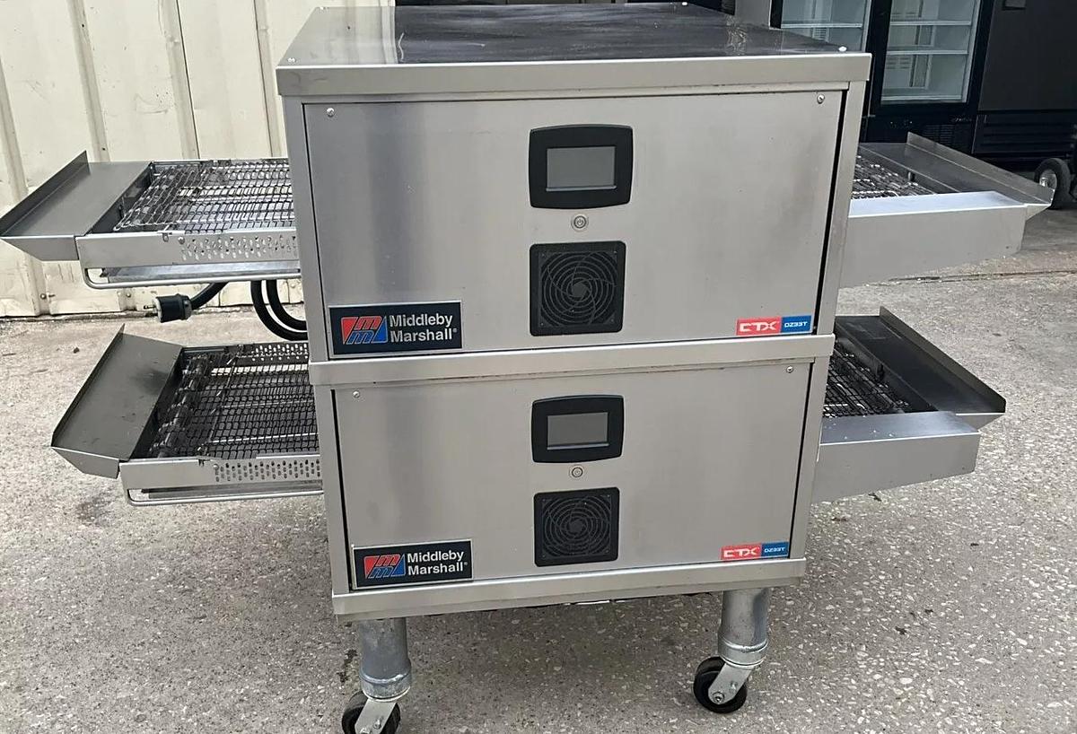 Used 2022 CTX Middleby Marshall DZ33T Infrared Radiant conveyor pizza double oven