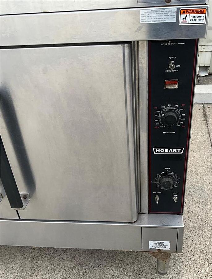 Used Hobart electric double stack convection oven