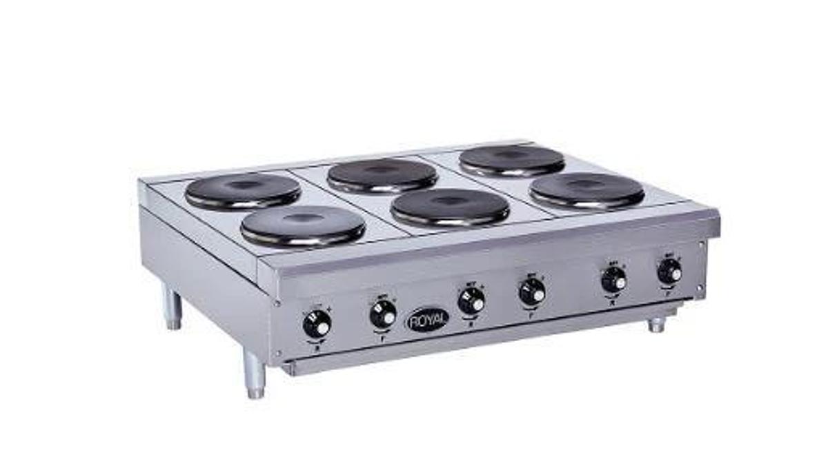 Used Royal RHPE-36-6 Electric Hot Plate -warranty