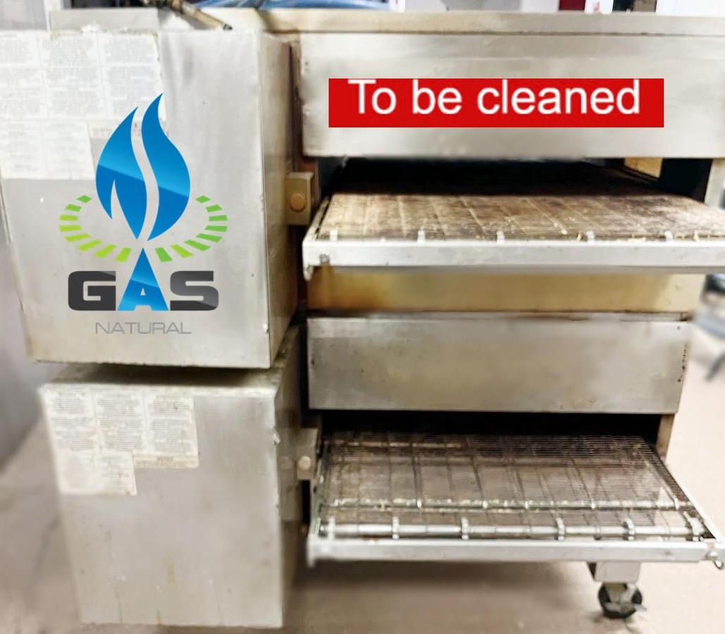 Used Conveyor Pizza Oven Middleby Marshall Gas PS640 G 2-Stack, Impingement WOW Ovens