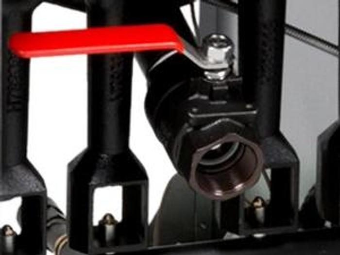 Natural or Liquid Propane 50 lb. Stainless Steel Floor Fryer - 120,000 BTU