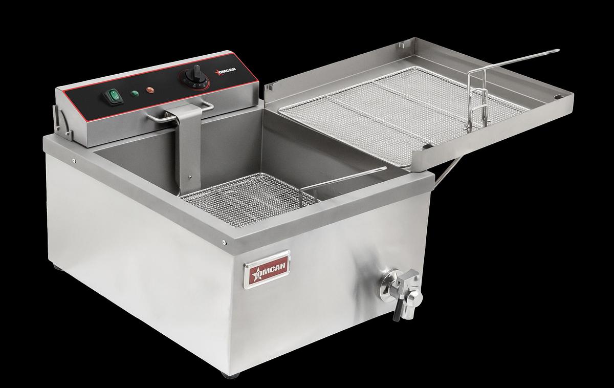 Used 25 lb (3 Gal) Oil Capacity Countertop Donut/ Funnel Cake Electric Fryer – 120V, 1Ph, 1700W