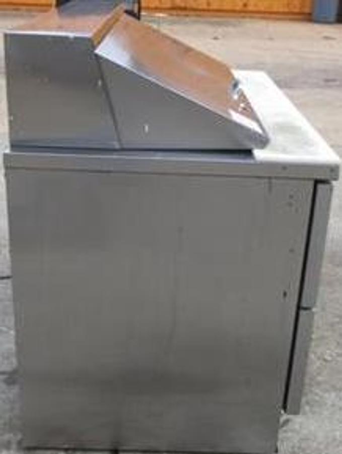 Used True 48" sandwich prep table with drawers