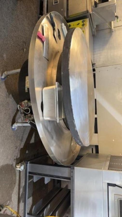 Used Mongolian grill 52 inches diameter with exhaust hood