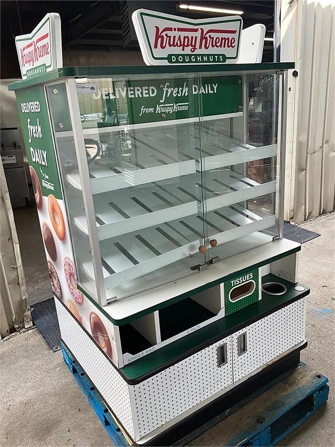 Used Krispy Kreme bakery display case
