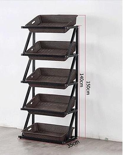 Supermarket vegetable fruit Side display stand