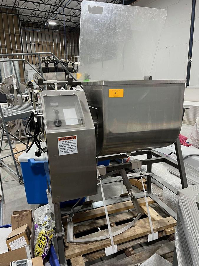 Used Daniels Quad 200 Ribbon Blender, Single Shaft