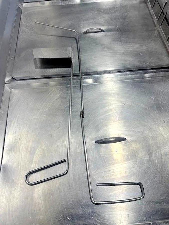 Used PITCO F18SS-CLQV"H.D COMMERCIAL N GAS FRYER WITH DUMPSTER AND 6 BASKETS