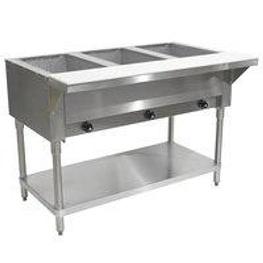 HOT FOOD TABLES - GAS OR PROPANE - 4 SIZES TO CHOOSE FROM