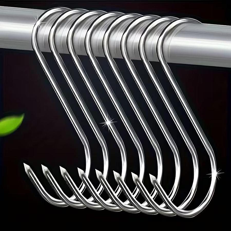 Used Stainless steel meat hooks - 20 pack