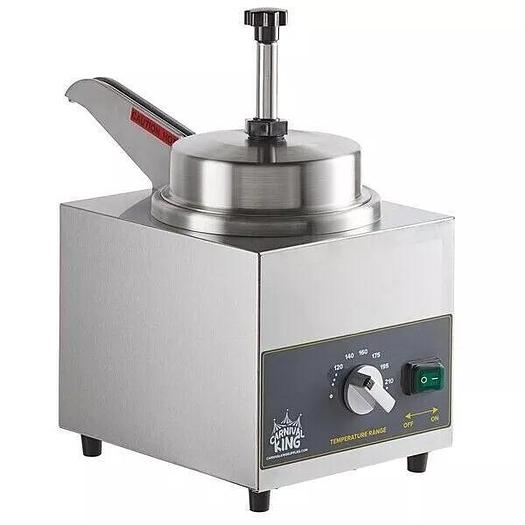 New 3.5 Qt. Electric Countertop Nacho Cheese Sauce Warmer Pump Dispenser 120V S3