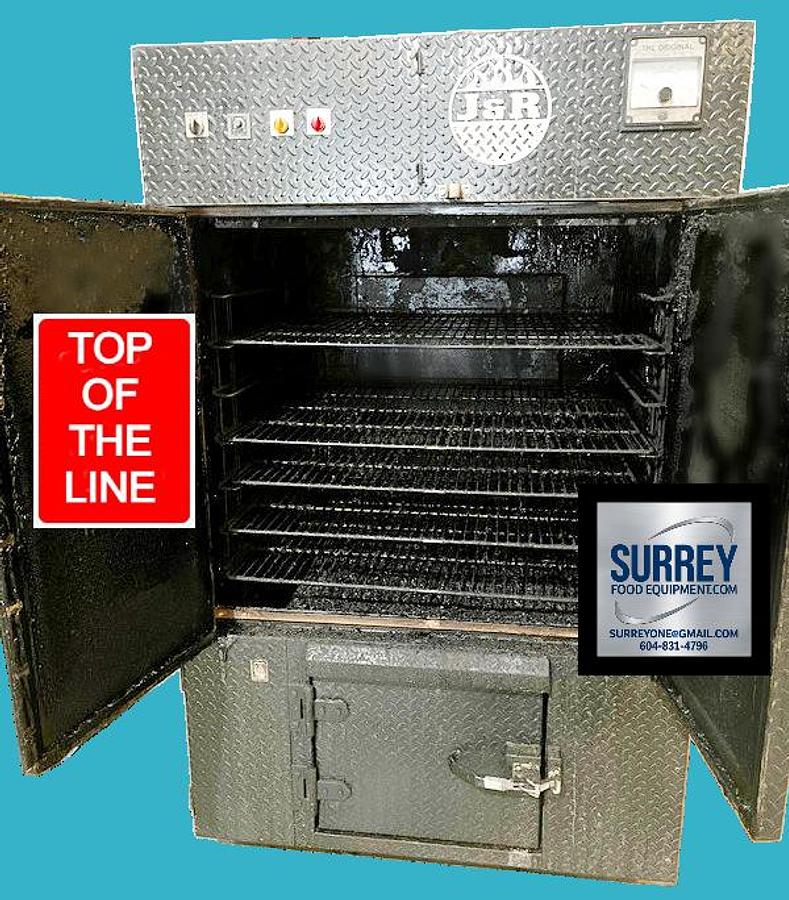 Used J&R Manufacturing Smoke-Master 250 RFS 600 lb. Wood-Fired Smoker with Electric Heat - 208/240V