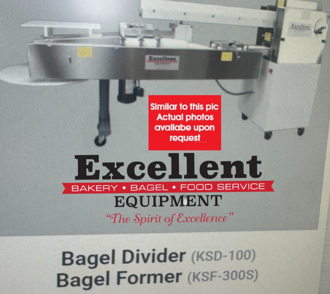 Used Excellent Bagel divider and former machine combo