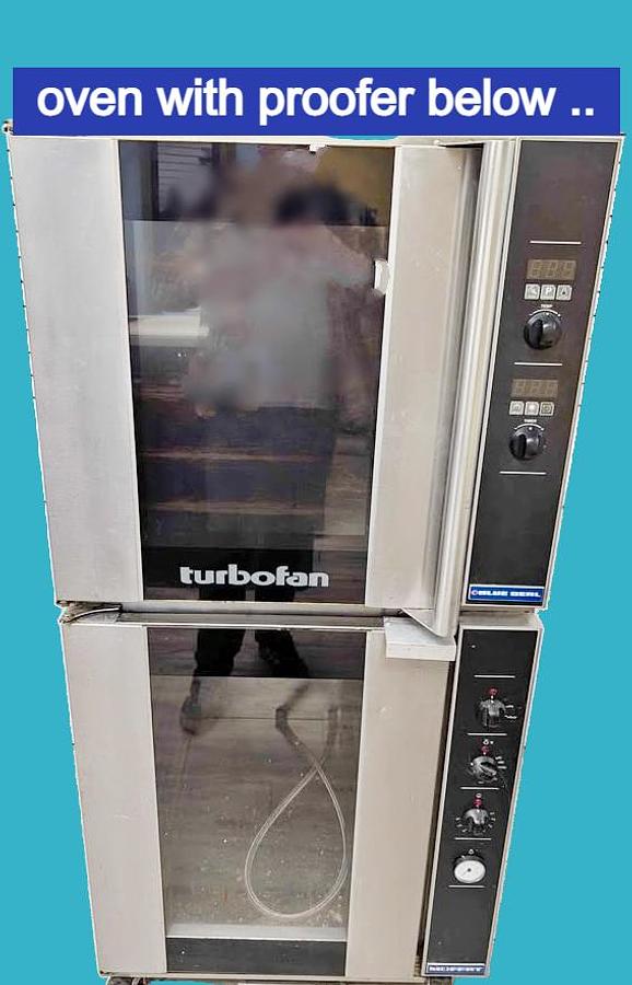 Used Turbofan oven with Proofer below - Model E32 D5
