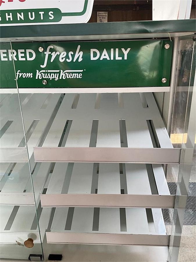 Used Krispy Kreme bakery display case