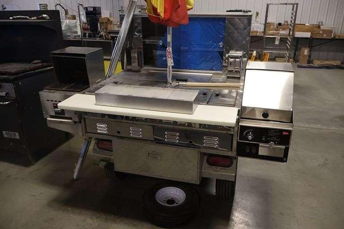 Used Hot food cart - hot dogs - hamburgers etc