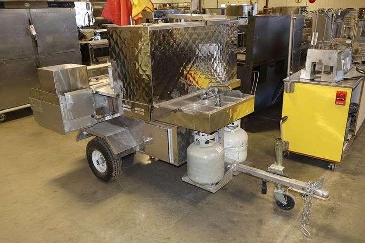 Used Hot food cart - hot dogs - hamburgers etc