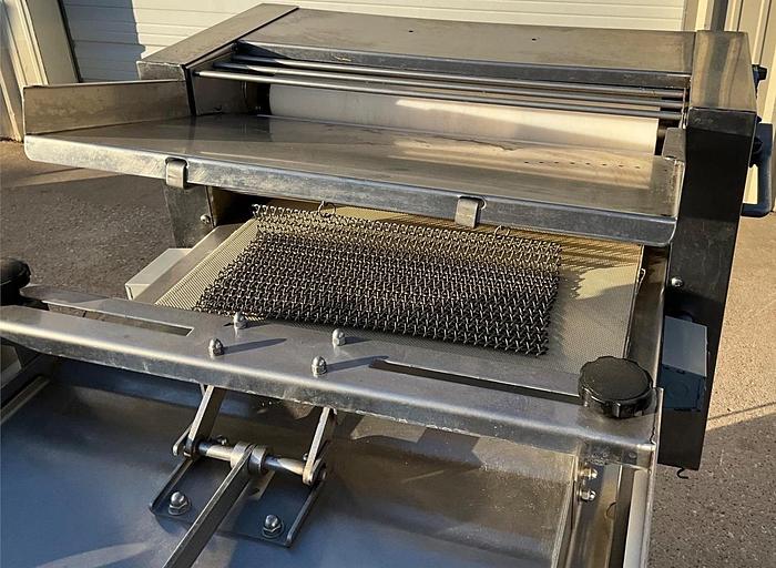 Refurbished LVO dough roller sheeter on casters