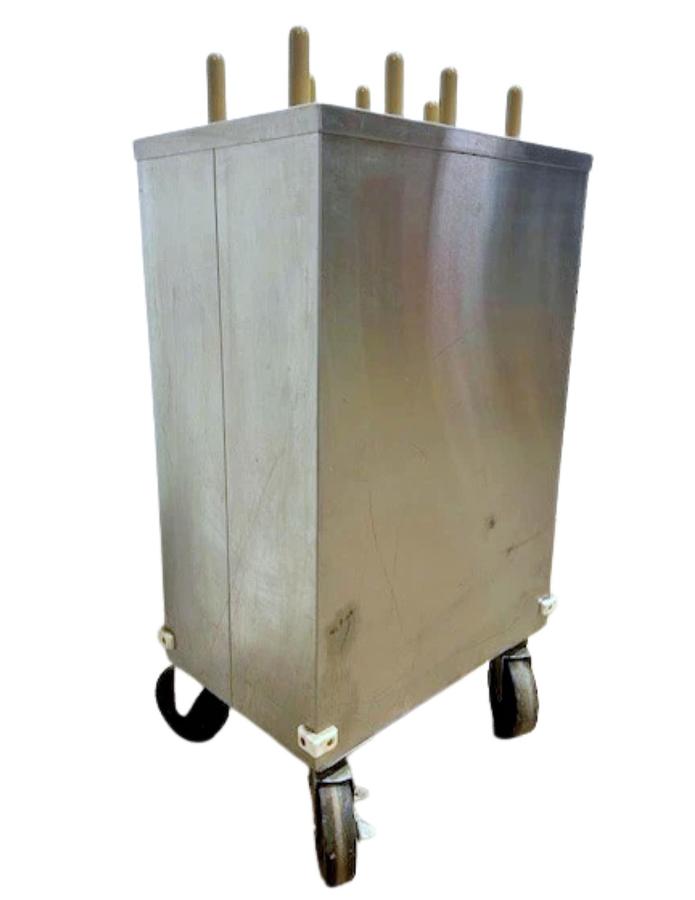 Used Tableware Model: 2CP-MC-7 - 7" Plate Dual Holder Dispenser Carrier Cart on Castors