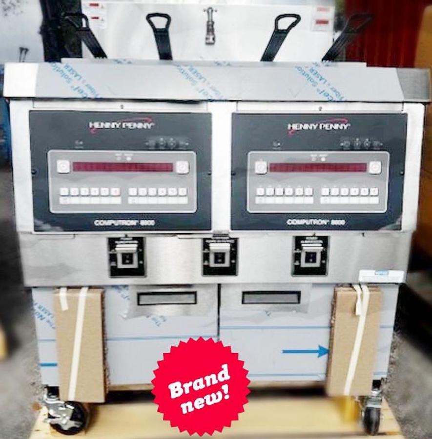 Used BRAND NEW Henny Penny OFG322 Double Fryer with Filtration System - SAVE BIG TIME