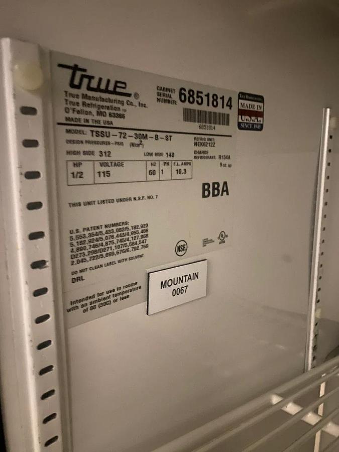 Used True 72” (6 Feet) 3 Drawer Salad Prep Table 