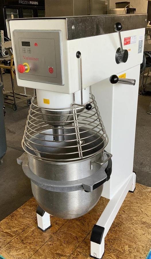 Used Varimixer 60qt Dough mixer V60P Pizza bakery Hobart restaurant Bowl guard
