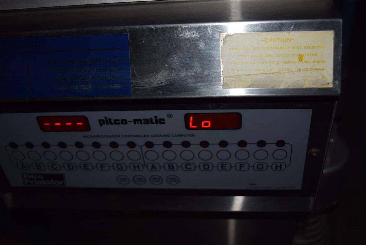 Used Pitco Matic Frialator 14 Commercial Restaurant fryer Gas Fired Deep Fat Food - NEAR NEW CONDITION